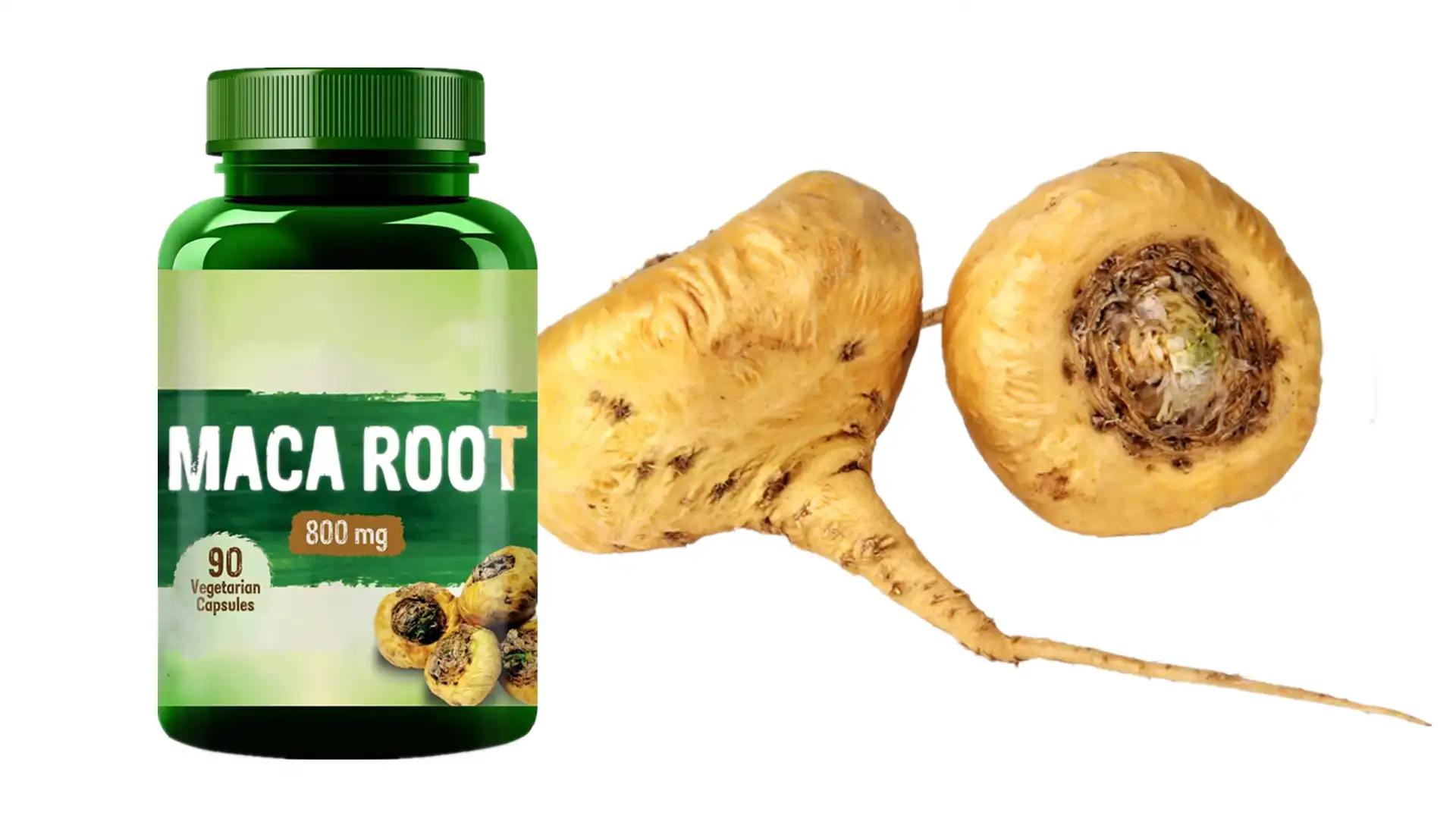Maca root powder capsules